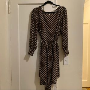 LOFT Plus Pink Floral Dress Size 16